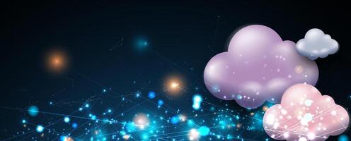 Harnessing the power of cloud technology for scalable business solutions worldwide vector
