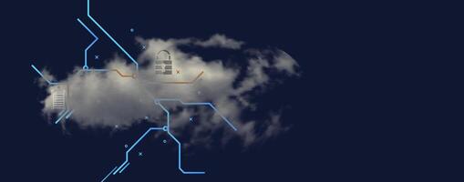 Redefining business strategies with the transformative power of cloud-based technology vector