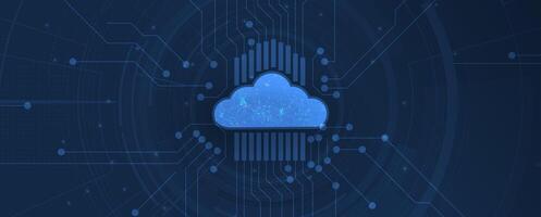 Where data meets innovation in the cloud vector