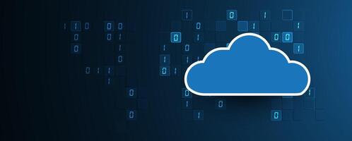 The evolution of cloud technology and its impact on digital transformation vector