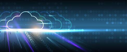 The synergy of cloud technology and big data vector