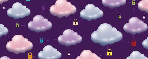 Exploring the limitless potential of cloud technology for modern business solutions vector