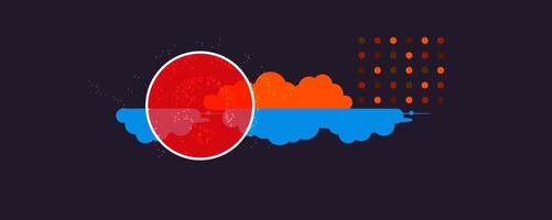 The way businesses operate through cloud computing and digital services vector