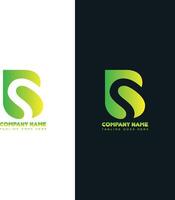 initial letter BS logo design vector