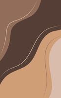 A brown and tan background with wavy lines vector