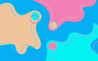 A colorful abstract background with a blue and pink shape vector