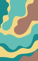 A colorful abstract background with waves and clouds vector