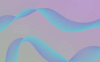 Abstract background with waves and dots vector