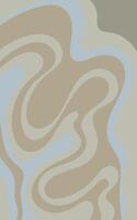 A brown and blue abstract pattern with wavy lines vector