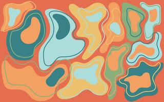 A colorful abstract pattern with shapes and lines vector