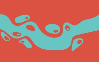 A red and blue abstract design with a wave vector