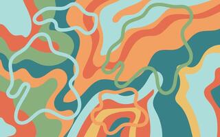 A colorful abstract pattern with a few different shapes vector