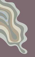 A wave pattern in a brown, green and blue color scheme vector