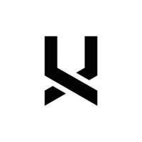 letter Xv or Vx overlap initial modern unique logo idea vector