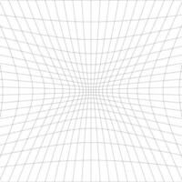 Square Black and Wight Abstract Warped Grid vector