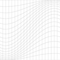 Square Black and Wight Abstract Wavy Uneven Grid vector