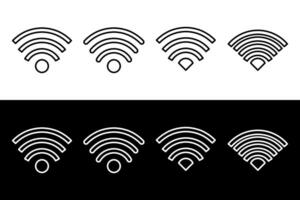 Wifi sign symbol. Internet and mobile connection. vector