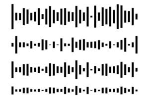 Audio spectrum design illustration. Waves of the equalizer sketch. vector