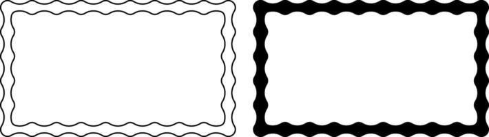 rectangular Metaballs frame with copy space vector