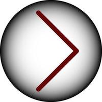 Right Arrow icon red color black and white gradient vector