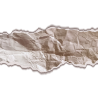 Crumpled paper with space for separator page png