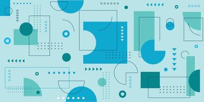 Flat design geometric shape abstract background trendy. vector