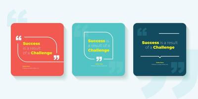Quote frames blank templates set. Text in brackets, citation empty speech bubbles, quote bubbles. Text box isolated on color background. vector