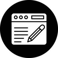 Blogging Icon Design Illustration vector