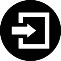 Log in Icon Design Illustration vector