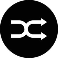 Shuffle Icon Design Illustration vector