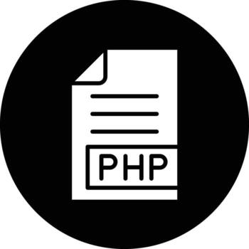 PHP Icon Design Illustration vector