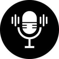Microphone Icon Design Illustration vector