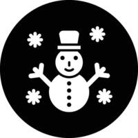 Snowman Icon Design Illustration vector