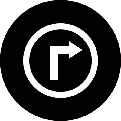 Right way Icon Design Illustration