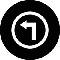 Left way Icon Design Illustration vector
