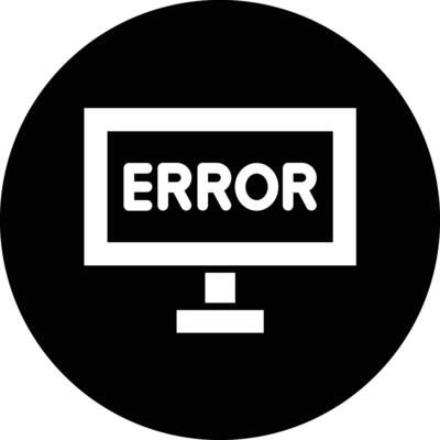 Error Icon Design Illustration