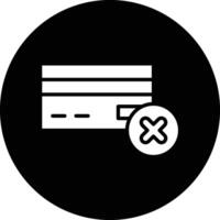 Payment failed Icon Design Illustration vector