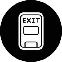 Emergency exit Icon Design Illustration vector