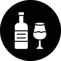 Wine bottle Icon Design Illustration vector