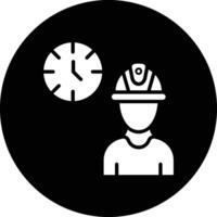 Working hours Icon Design Illustration vector