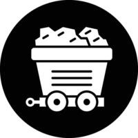 Mining cart Icon Design Illustration vector