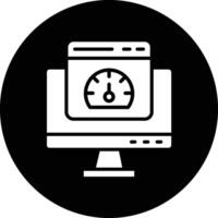 Speed test Icon Design Illustration vector