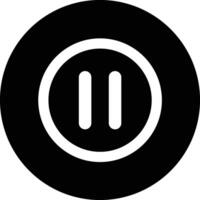 Pause button Icon Design Illustration vector