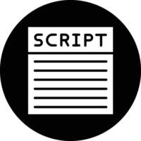 Script Icon Design Illustration vector