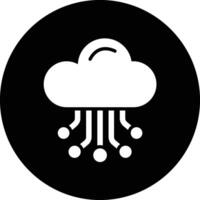 Cloud Hosting Icon Design Illustration vector