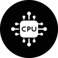 Cpu Icon Design Illustration vector