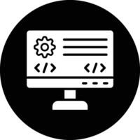 Backend Icon Design Illustration vector
