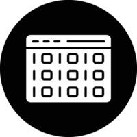 Binary Code Icon Design Illustration vector