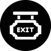 Exit Icon Design Illustration vector