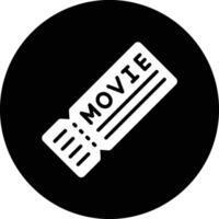 Movie Ticket Icon Design Illustration vector